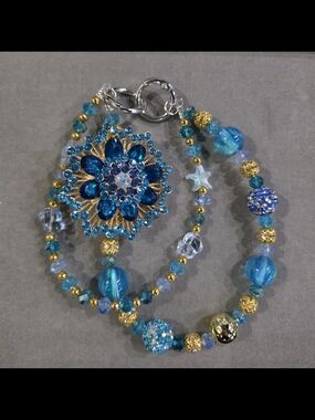 Bagh Charm Blue Flower